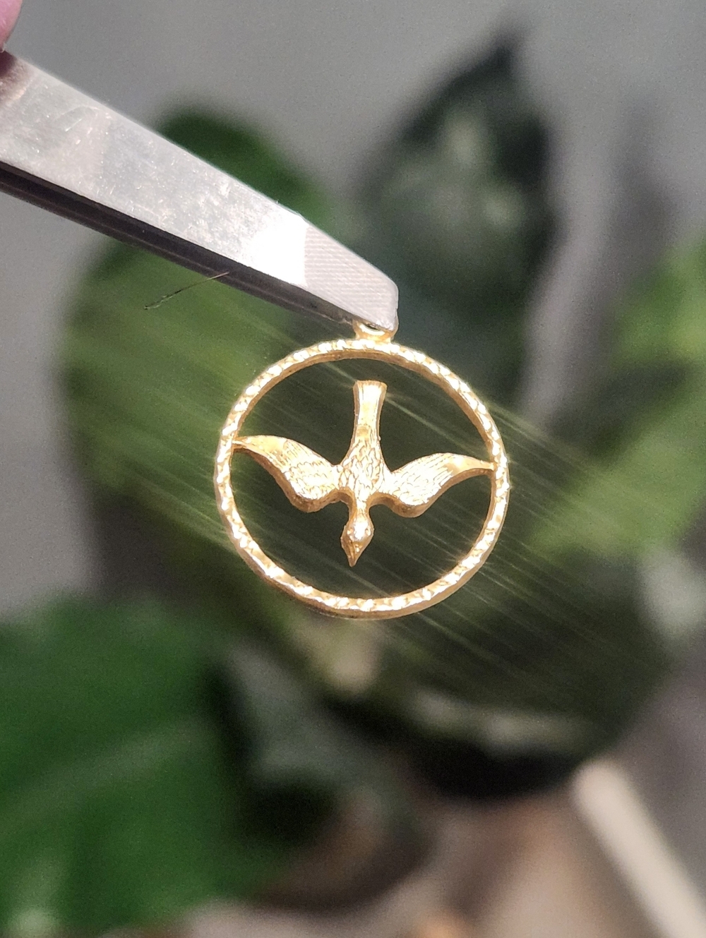 1/20 12K Gold Filled Chapel Dove Bird Holy Spirit Pendant